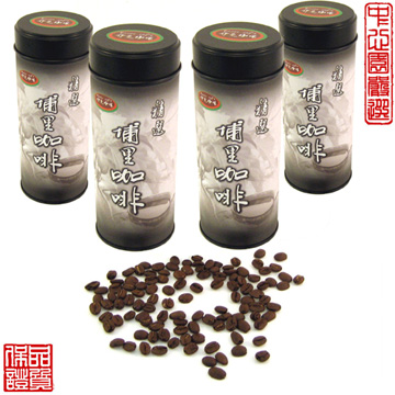 臺灣咖啡－埔里眉溪咖啡豆－4罐組產品圖